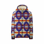 gb nat0004 purple pattern native 3d fleece hoodie