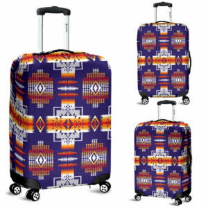 gb nat0004 purple pattern native american luggage covers 1