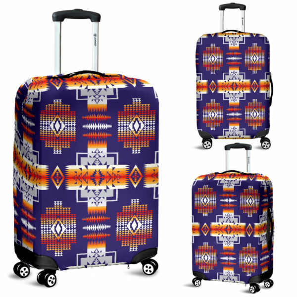 gb nat0004 purple pattern native american luggage covers