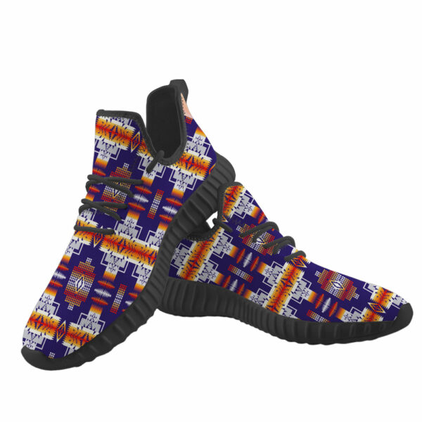 gb nat0004 purple pattern native american yeezy shoes