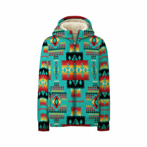 gb nat00046 01 blue native pattern 3d fleece hoodie