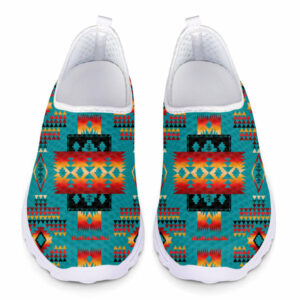 gb nat00046 01 blue native tribes pattern native american mesh shoes 1