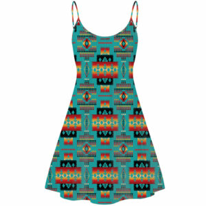 gb nat00046 01 blue native tribes pattern native american strings dress