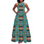 gb nat00046 01 pattern native sleeveless a line skirt