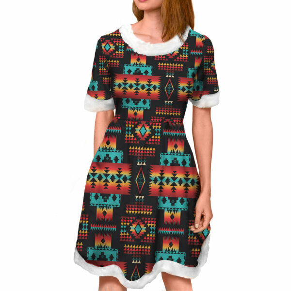 gb nat00046 02 black native tribes pattern adult christmas dress