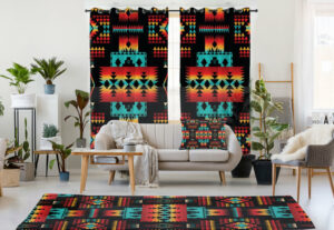 gb nat00046 02 black native tribes pattern combo living room