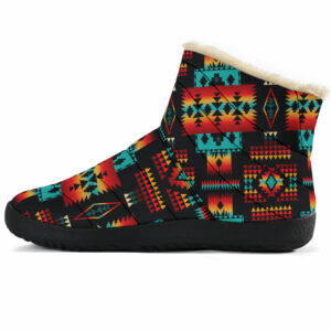 gb nat00046 02 black native tribes pattern native american cozy winter boots