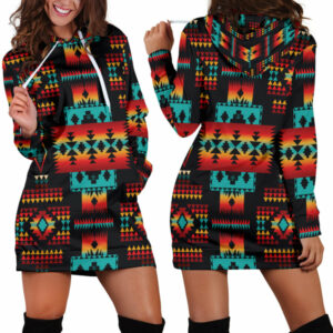 gb nat00046 02 black native tribes pattern native american hoodie dress 1