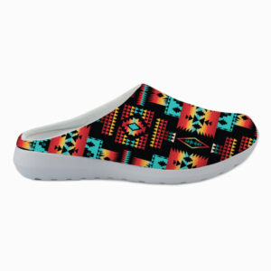 gb nat00046 02 black native tribes pattern native american mesh slippers 1