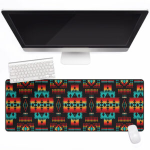 gb nat00046 02 black native tribes pattern native american mouse mat