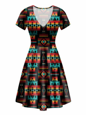 gb nat00046 02 black native tribes pattern native american neck dress