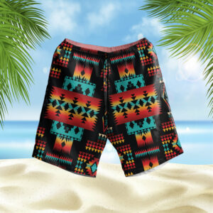 gb nat00046 02 black pattern hawaiian shorts