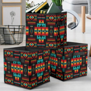 gb nat00046 02 black pattern storage cube 5