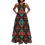 gb nat00046 02 pattern native sleeveless a line skirt