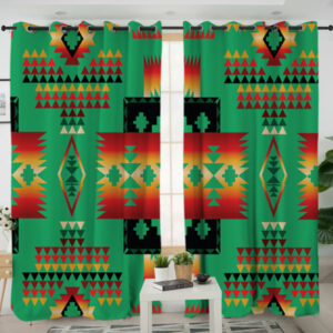 gb nat00046 05 green pattern native living room curtain 1