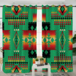 gb nat00046 05 green pattern native living room curtain
