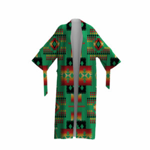 gb nat00046 05 green pattern night robe