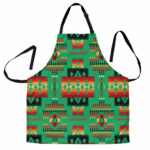 gb nat00046 05 green tribes pattern native american apron
