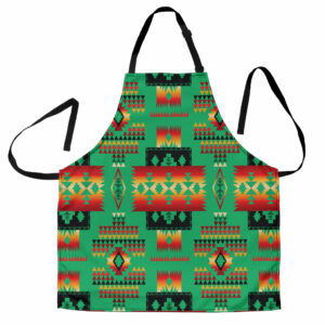 gb nat00046 05 green tribes pattern native american apron