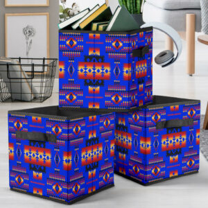 gb nat00046 06 dark blue pattern storage cube 1