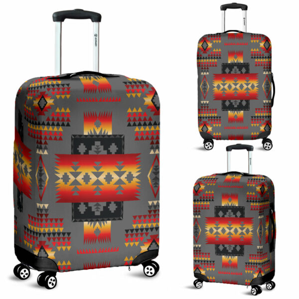 gb nat00046 11 gray tribe pattern native american luggage covers