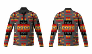gb nat00046 11 gray tribe pattern native american polo long sleeve