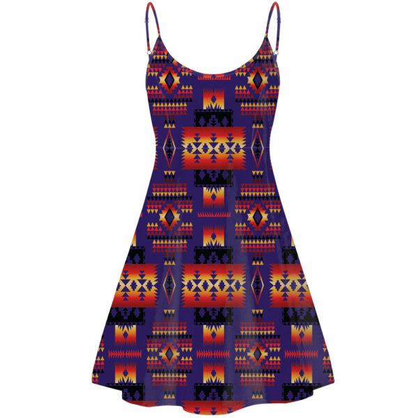 gb nat00046 11 purple tribe pattern native american strings dress
