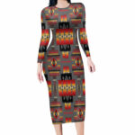 gb nat00046 11gray tribe pattern native american body dress