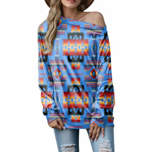 gb nat00046 12 dark blue native tribes pattern native american off shoulder