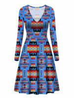 gb nat00046 12 dark blue native tribes pattern native american v long sleeve