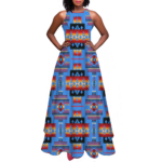 gb nat00046 13 pattern native sleeveless a line skirt