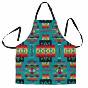 gb nat00046 14 blue native tribes pattern native american apron 1