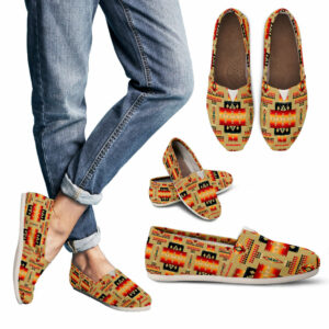 gb nat00046 15 light brown tribe pattern native american womens casual shoes