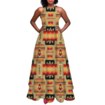 gb nat00046 15 pattern native sleeveless a line skirt