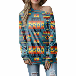 gb nat00046 21 blue native tribes pattern native american off shoulder