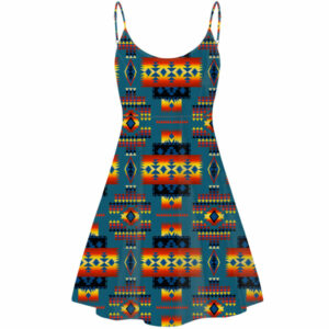 gb nat00046 21 blue native tribes pattern native american strings dress 1