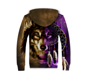 gb nat0005 dreamcatcher purple wolf native american 3d fleece hoodie 2 1