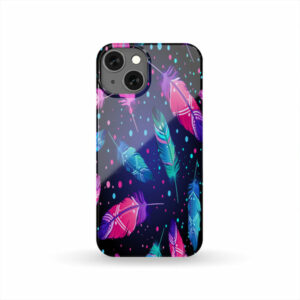 gb nat00053 pcas01 pink blue feathers native american phone case 1