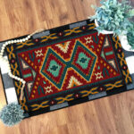 gb nat00061 native red yellow pattern native doormat