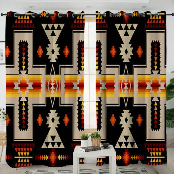 gb nat00062 01 black design native living room curtain