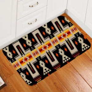 gb nat00062 01 black tribe design native american doormat