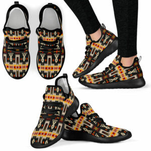 gb nat00062 01 black tribe design native american mesh knit sneakers 1