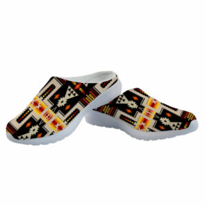 gb nat00062 01 black tribe design native american mesh slippers 1