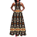 gb nat00062 01 pattern native sleeveless a line skirt