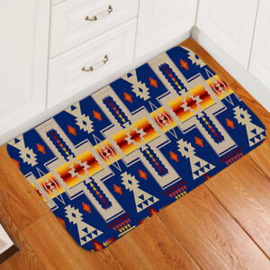 gb nat00062 04 navy tribe design native american doormat