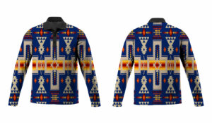 gb nat00062 04 navy tribe design native american polo long sleeve