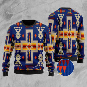 gb nat00062 04 navy tribe design native american sweater