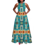 gb nat00062 05 pattern native sleeveless a line skirt