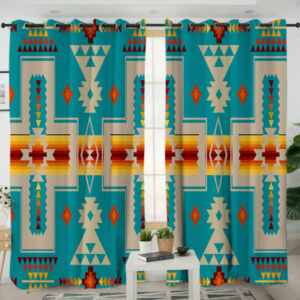 gb nat00062 05 turquoise design native living room curtain 1