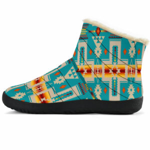 gb nat00062 05 turquoise tribe design native american cozy winter boots